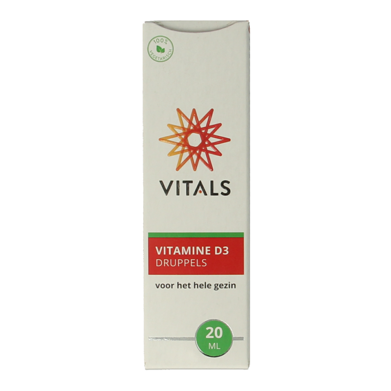 Vitals Vitamine D3 druppels 20 Milliliter