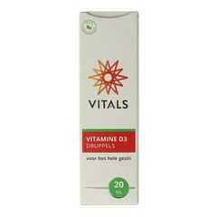 Vitals Vitamine D3 druppels 20 Milliliter