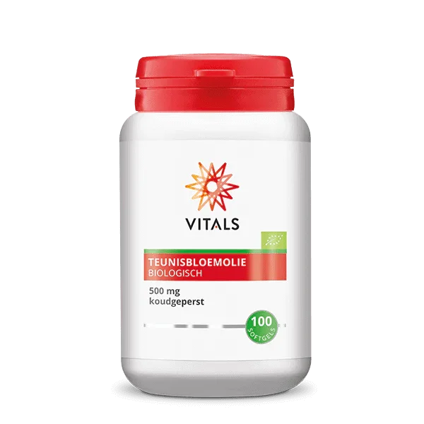 Vitals Teunisbloemolie 500mg bio 100 Softgels