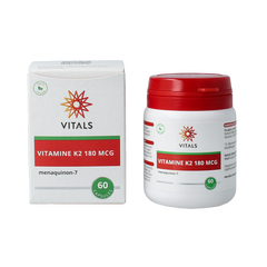 Vitals Vitamine K2 180mcg 60.00 Vegetarische capsules