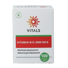 Vitals Vitamine B12 2000 mcg 100.00 Zuigtabletten