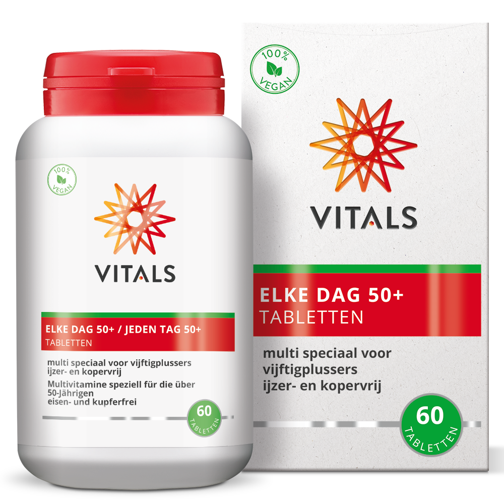 Vitals Elke dag 50+ 60 Tabletten