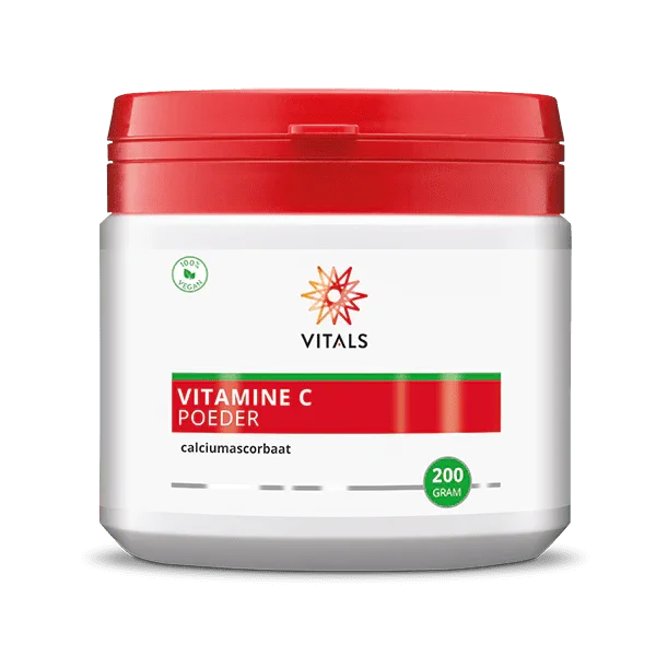Vitals Vitamine C poeder (calciumascorbaat) 200 Gram