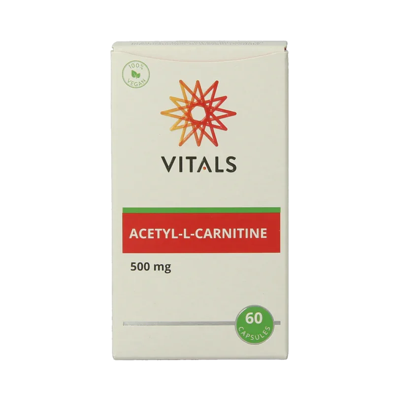 Vitals Acetyl-L-Carnitine 500mg 60 Vegetarische capsules