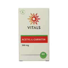Vitals Acetyl-L-Carnitine 500mg 60.00 Vegetarische capsules