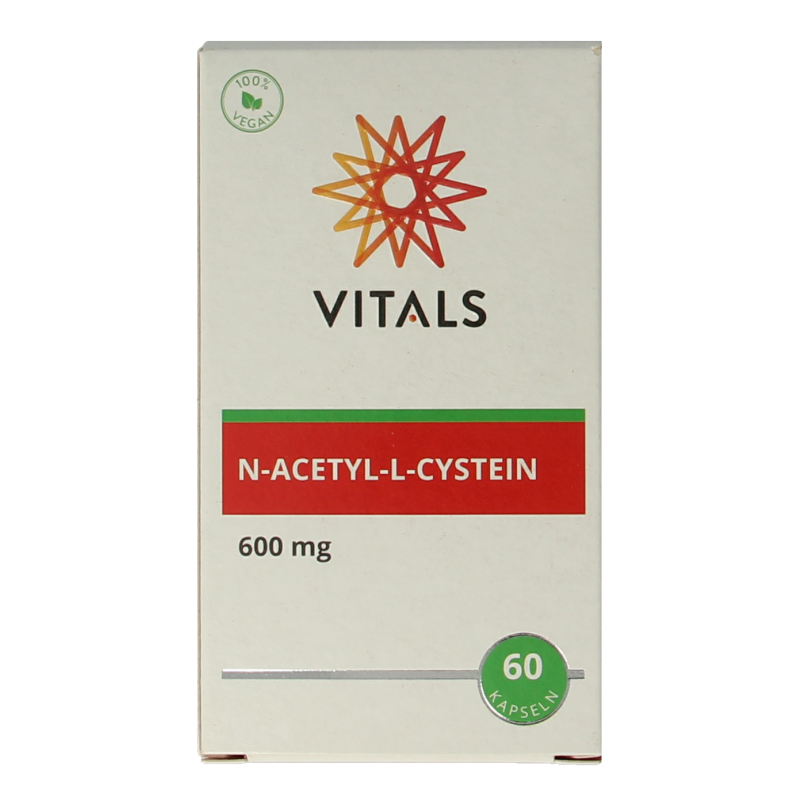 Vitals N-Acetyl-L-cysteine 600 mg 60 Vegetarische capsules