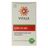 Vitals IJzer 25mg met vitamine C 100.00 Capsules