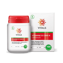 Vitals Vitamine D3 3000IE 100 Vegetarische capsules