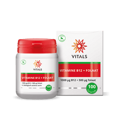 Vitals Vitamine B12 1000 mcg folaat 500 mcg 100 Zuigtabletten