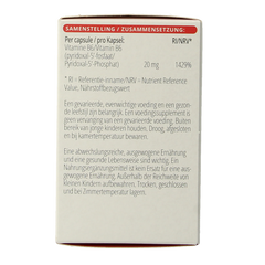 Vitals Vitamine B6 20 mg 100.00 Capsules