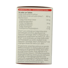 Vitals Ginkgo biloba PS 480 mg 60.00 Tabletten