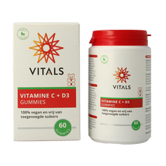 Vitals Vitamine C + D3 60 Gummies