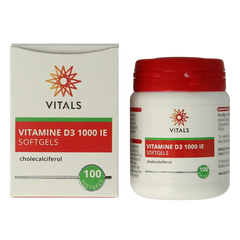 Vitals Vitamine D3 1000IE 100 Softgels