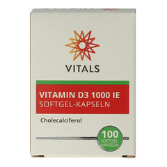 Vitals Vitamine D3 1000IE 100 Softgels