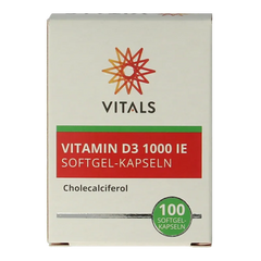 Vitals Vitamine D3 1000IE 100 Softgels
