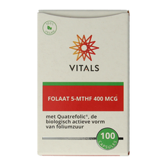 Vitals Folaat 5-MTHF 400 mcg 100 Capsules