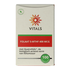 Vitals Folaat 5-MTHF 400 mcg 100.00 Capsules