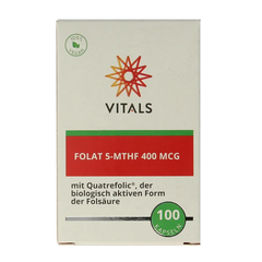 Vitals Folaat 5-MTHF 400 mcg 100.00 Capsules