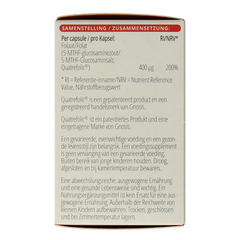 Vitals Folaat 5-MTHF 400 mcg 100.00 Capsules