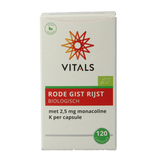 Vitals Rode gist rijst bio 120 Capsules