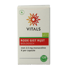Vitals Rode gist rijst bio 120 Capsules