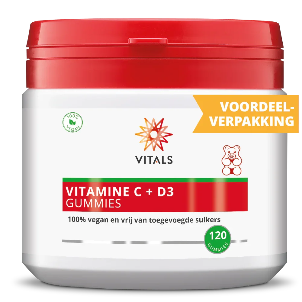 Vitals Vitamine C + D3 120 Gummies