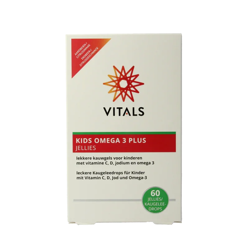 Vitals Kids omega 3 plus jellies 60.00 Stuks