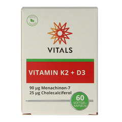 Vitals Vitamine K2 + D3 60 Softgels