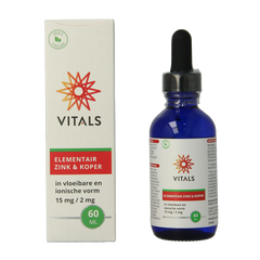 Vitals Elementair zink & koper 60 Milliliter