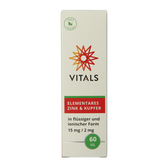 Vitals Elementair zink & koper 60 Milliliter