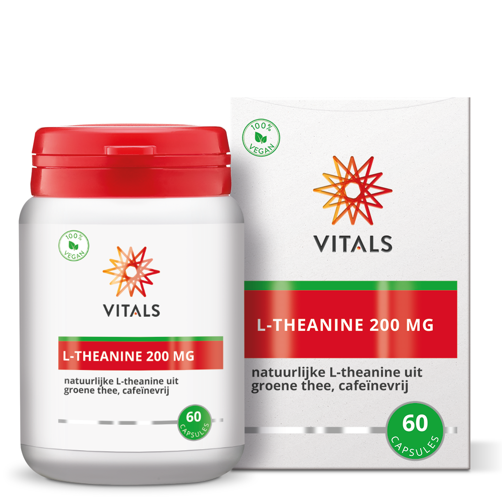 Vitals L-Theanine 200mg 60 Vegetarische capsules