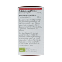 Vitals Spirulina 500mg bio 180 Tabletten