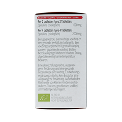 Vitals Spirulina 500mg bio 180.00 Tabletten