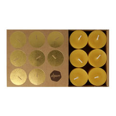 Dipam Sfeerlichtjes bijenwas in doosje 9 Stuks