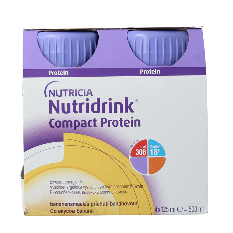 Nutricia Compact protein banaan 125 gram 4 Stuks