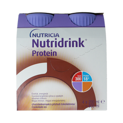 Nutridrink Protein chocola 200ml 4 Stuks