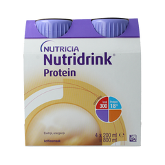 Nutridrink Protein koffie/mokka 200ml 4 Stuks