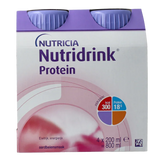 Nutridrink Protein aardbei 200ml 4 Stuks