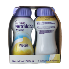 Nutridrink Protein vanille 200ml 4 Stuks