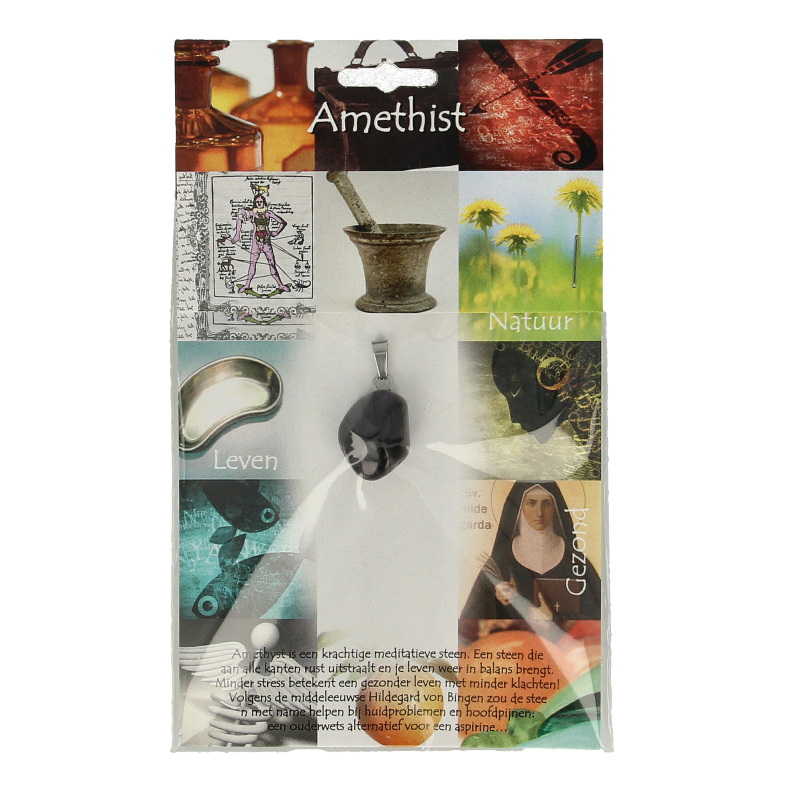 Steengoed Hanger gezondheidssteen amethyst 1 Stuks