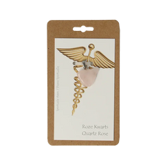 Steengoed Hanger gezondheidssteen roze kwarts 1 Stuks