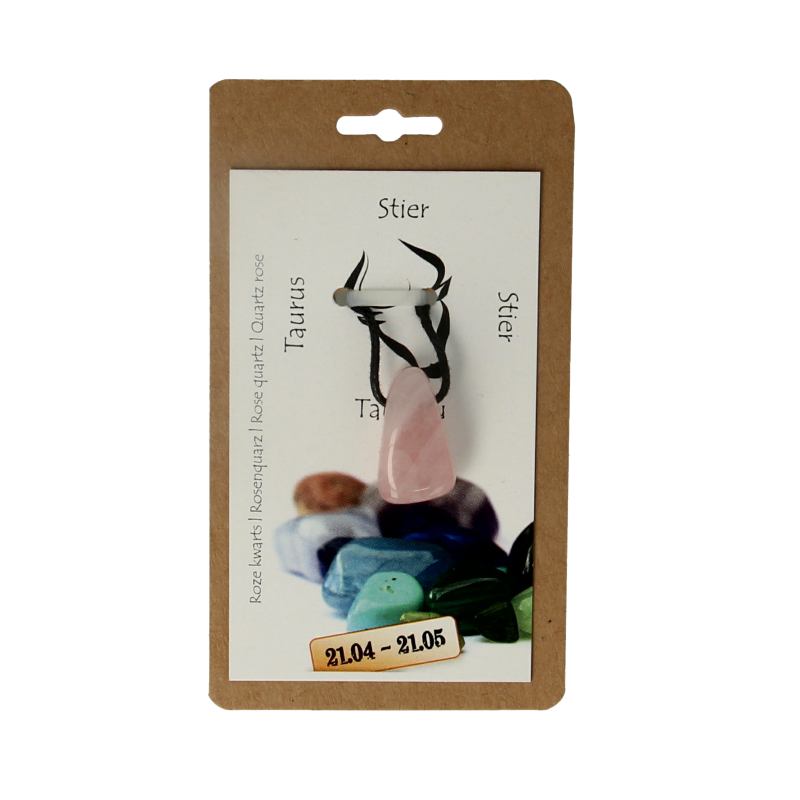 Steengoed Sterrenbeeldsteen hanger stier 1 Stuks