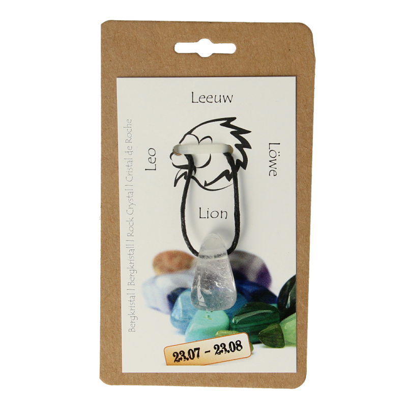 Steengoed Sterrenbeeldsteen hanger leeuw 1 Stuks
