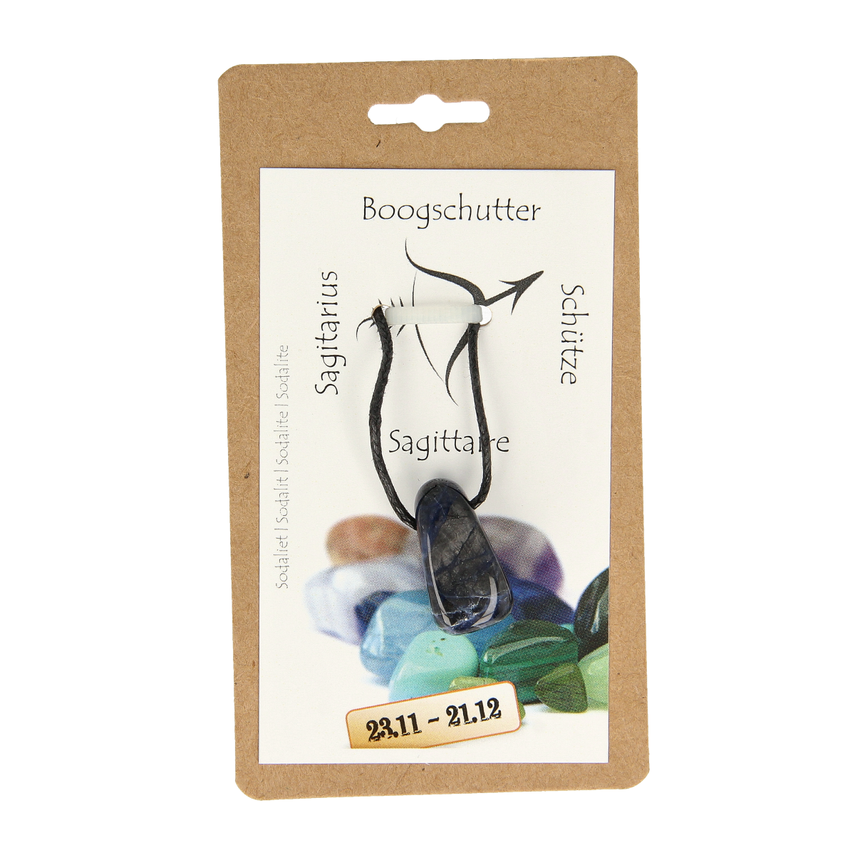 Steengoed Sterrenbeeldsteen hanger boogschutter 1.00 Stuks
