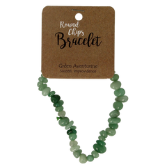 Steengoed Splitkralen armband aventurijn op kaart 1 Stuks