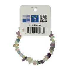 Steengoed Splitarmband fluoriet 1 Stuks