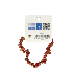 Steengoed Splitarmband jaspis rood 1 Stuks