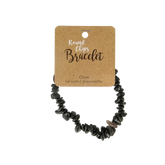 Steengoed Splitarmband onyx 1 Stuks