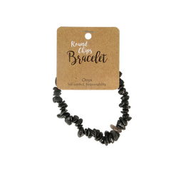 Steengoed Splitarmband onyx 1 Stuks