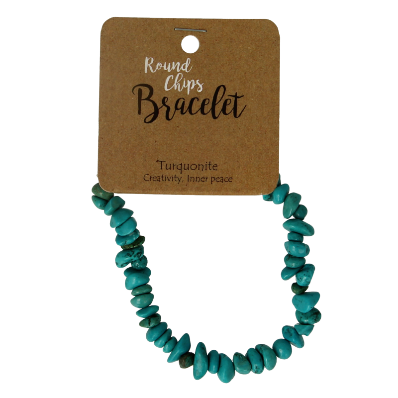 Steengoed Splitarmband chinese turkoois 1 Stuks